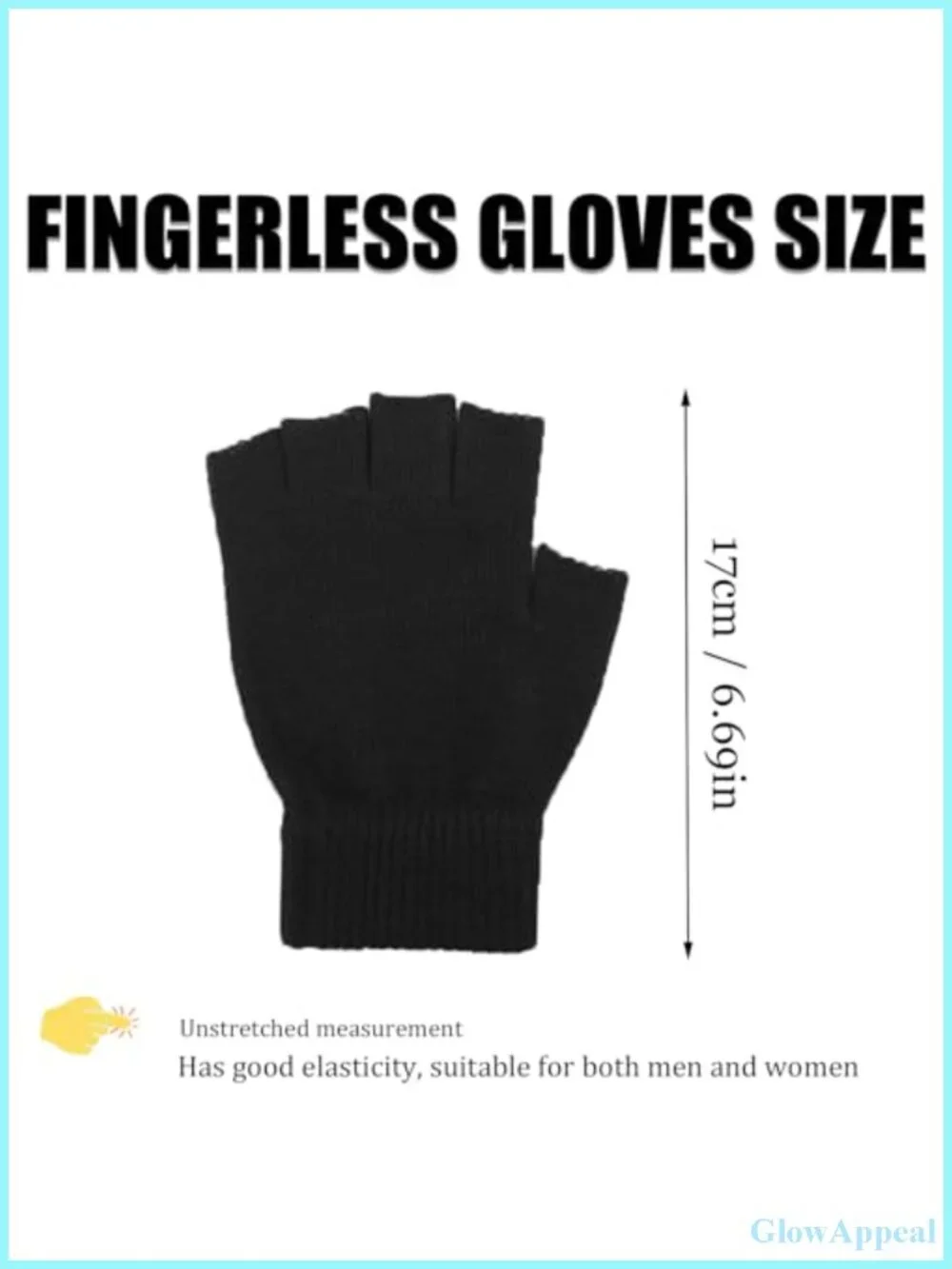 Fingerless Knit Gloves Touchscreen Unisex Warm Stretchy Half Finger Winter